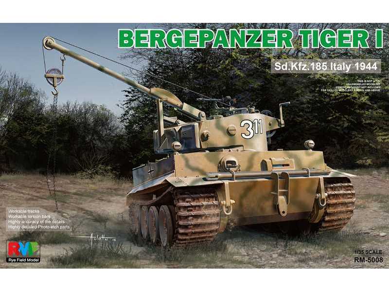 Bergepanzer Tiger I Sd.Kfz.185 Włochy 1944 - zdjęcie 1 Bergepanzer Tiger I Sd.Kfz.185 Włochy 1944 - zdjęcie 1