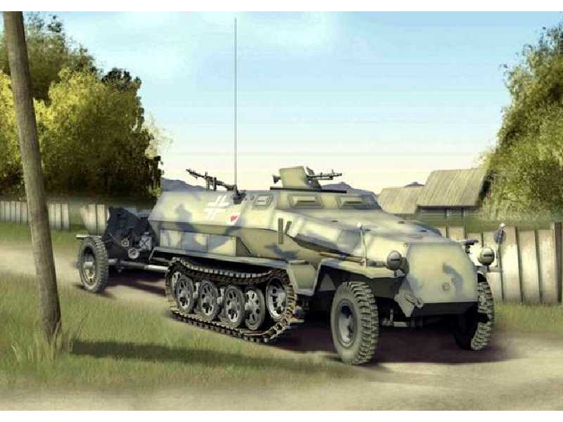 Sd. Kfz. 251/1 Ausf. C + 3.7cm PaK 35/36 - Seria Armor Pro - zdjęcie 1 Sd. Kfz. 251/1 Ausf. C + 3.7cm PaK 35/36 - Seria Armor Pro - zdjęcie 1