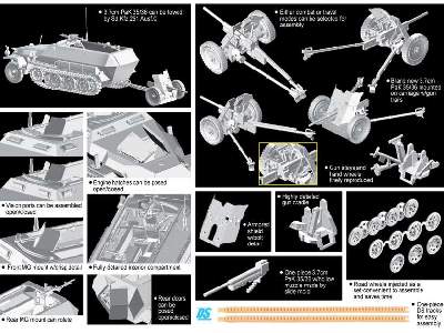 Sd. Kfz. 251/1 Ausf. C + 3.7cm PaK 35/36 - Seria Armor Pro - zdjęcie 2