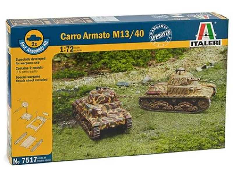 Carro Armato M13/40 - 2 modele do szybkiego złożenia - zdjęcie 1 Carro Armato M13/40 - 2 modele do szybkiego złożenia - zdjęcie 1