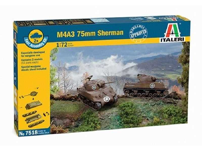 M4A3 75mm Sherman - 2 modele do szybkiego złożenia - zdjęcie 1 M4A3 75mm Sherman - 2 modele do szybkiego złożenia - zdjęcie 1