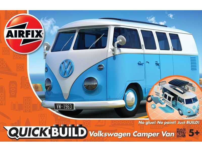 QUICK BUILD VW Camper Van niebieski - zdjęcie 1 QUICK BUILD VW Camper Van niebieski - zdjęcie 1