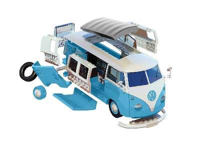 QUICK BUILD VW Camper Van niebieski - zdjęcie 3