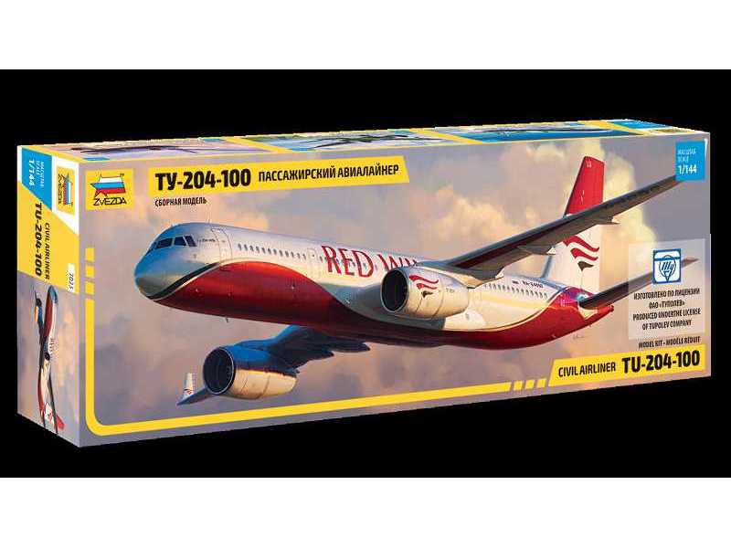 Tu-204-100 rosyjski samolot pasażerski - zdjęcie 1 Tu-204-100 rosyjski samolot pasażerski - zdjęcie 1