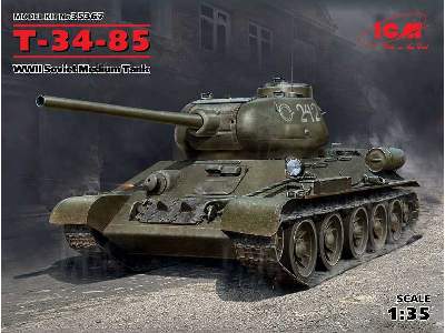 T-34-85 - sowiecki czołg średni - II W.Ś. - zdjęcie 1