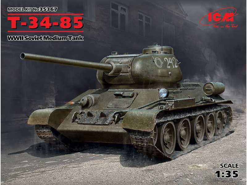 T-34-85 - sowiecki czołg średni - II W.Ś. - zdjęcie 1 T-34-85 - sowiecki czołg średni - II W.Ś. - zdjęcie 1
