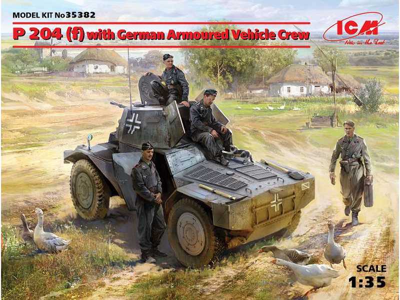 Panzerspahwagen P 204 (f) z niemiecką załogą - zdjęcie 1 Panzerspahwagen P 204 (f) z niemiecką załogą - zdjęcie 1