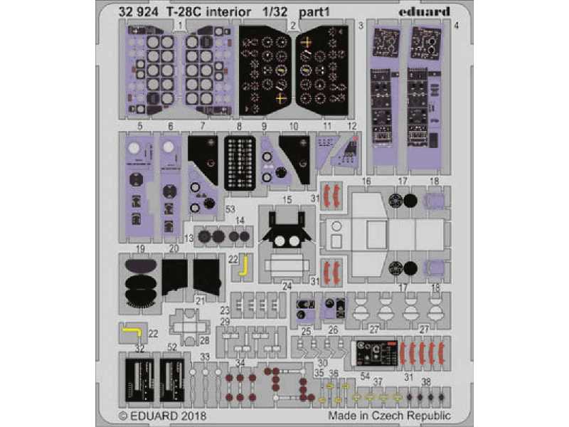 T-28C interior 1/32 - Kitty Hawk - zdjęcie 1 T-28C interior 1/32 - Kitty Hawk - zdjęcie 1
