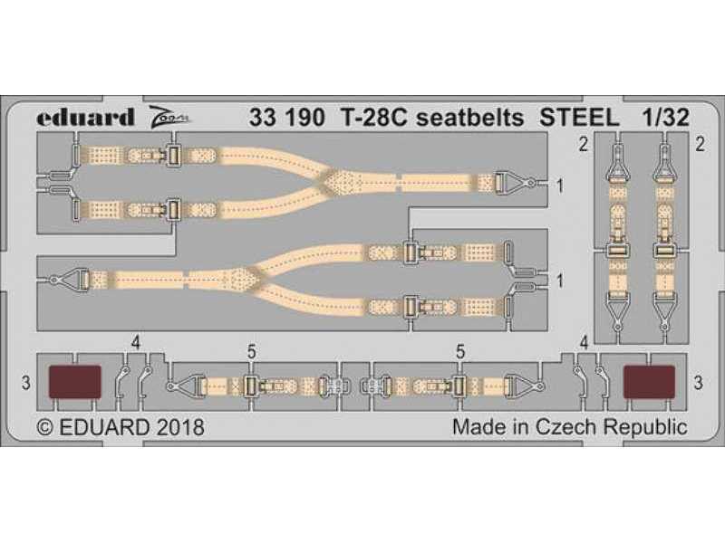 T-28C seatbelts STEEL 1/32 - Kitty Hawk - zdjęcie 1