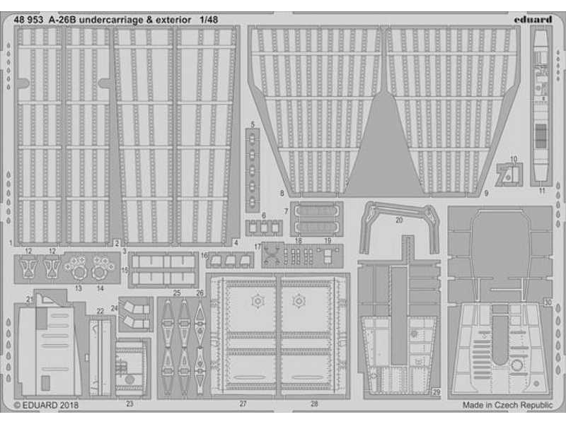 A-26B undercarriage & exterior 1/48 - Revell - zdjęcie 1 A-26B undercarriage & exterior 1/48 - Revell - zdjęcie 1