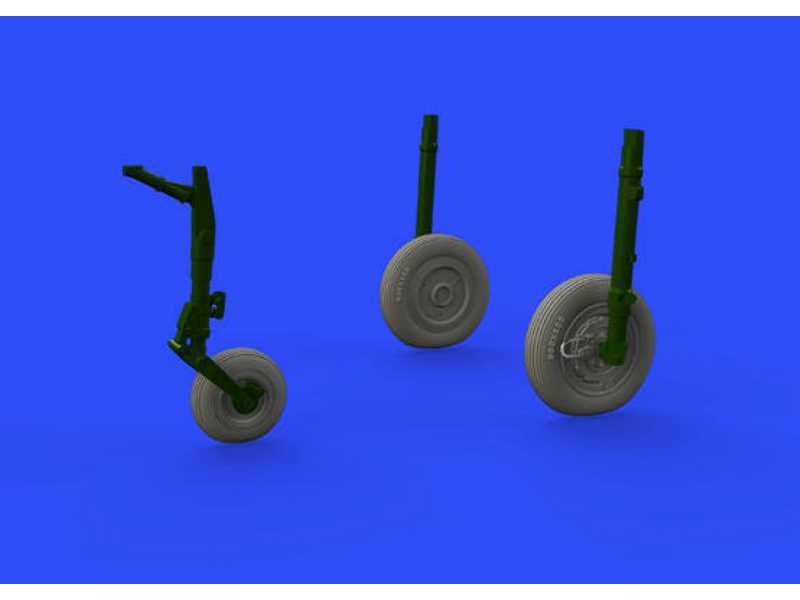MiG-21MF wheels 1/72 - Eduard - zdjęcie 1 MiG-21MF wheels 1/72 - Eduard - zdjęcie 1