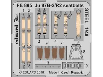 Ju 87B-2/ R2 seatbelts STEEL 1/48 - Airfix - zdjęcie 1