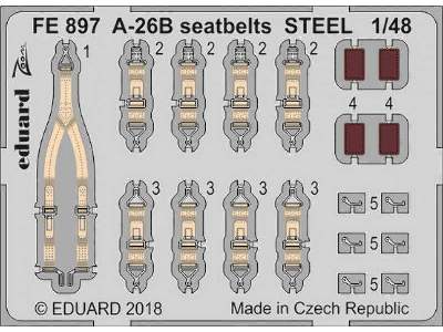 A-26B seatbelts STEEL 1/48 - Revell - zdjęcie 1