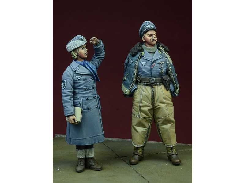 II W.Ś. Luftwaffe Pilot & Helferin, Winter 1942-45 - zdjęcie 1 II W.Ś. Luftwaffe Pilot & Helferin, Winter 1942-45 - zdjęcie 1
