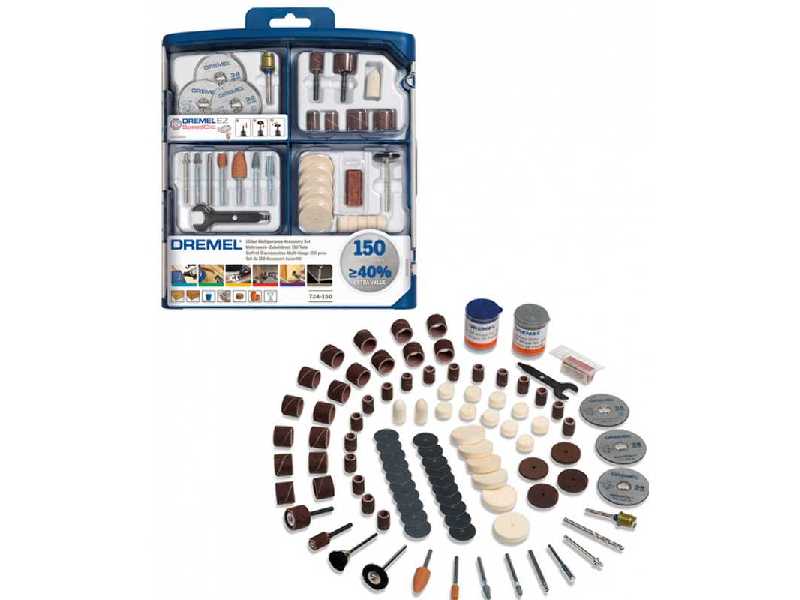 Uniwersalny 150-elementowy Zestaw Akcesoriów Dremel® (724) - zdjęcie 1 Uniwersalny 150-elementowy Zestaw Akcesoriów Dremel® (724) - zdjęcie 1