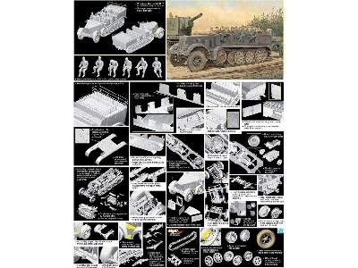 Sd.Kfz.7 8t Half-Track Early Production w/Crew - zdjęcie 2