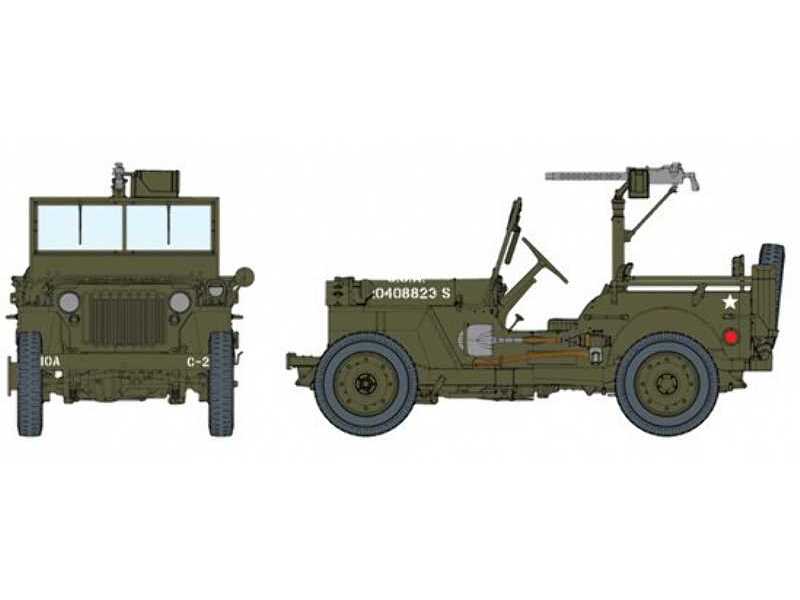 U.S. 1/4 Ton 4x4 Truck w/.30 cal Machine Gun - zdjęcie 1 U.S. 1/4 Ton 4x4 Truck w/.30 cal Machine Gun - zdjęcie 1
