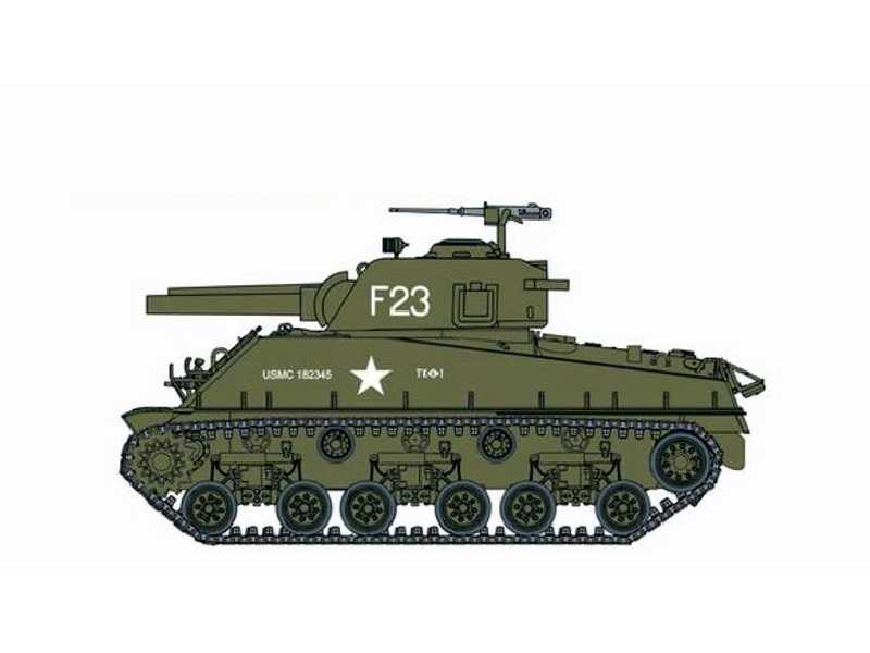 M4A3 HVSS POA-CWS-H5 Flamethrower + U.S. Marines, Korea - zdjęcie 1 M4A3 HVSS POA-CWS-H5 Flamethrower + U.S. Marines, Korea - zdjęcie 1