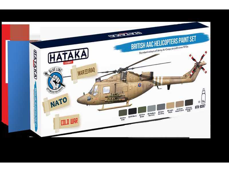 Htk- Bs87 British Aac Helicopters Paint Set - zdjęcie 1 Htk- Bs87 British Aac Helicopters Paint Set - zdjęcie 1