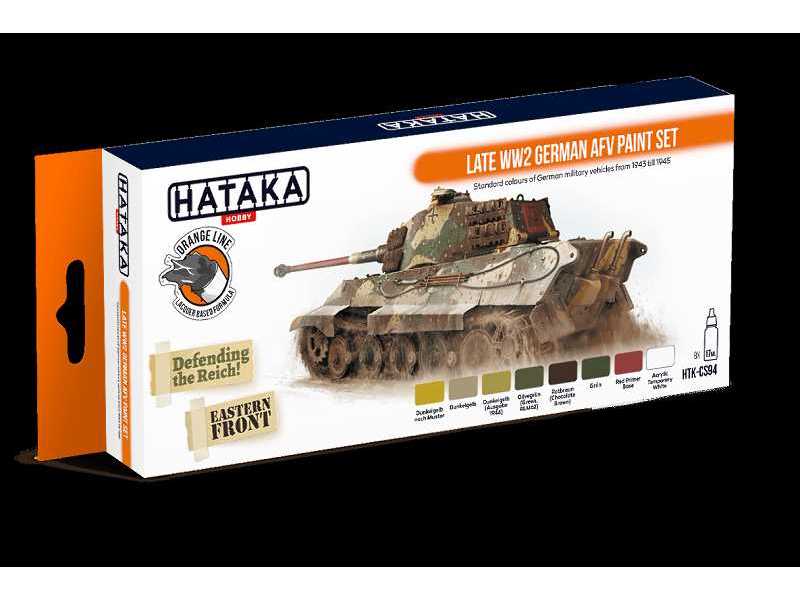 Htk-cs94 Late WW2 German Afv Paint Set - zdjęcie 1 Htk-cs94 Late WW2 German Afv Paint Set - zdjęcie 1