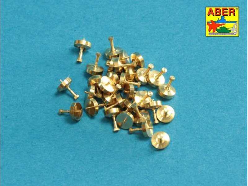 Toczone mosiężne imitacje śrub 0,85 x 1,30 mm x 30 szt. - zdjęcie 1 Toczone mosiężne imitacje śrub 0,85 x 1,30 mm x 30 szt. - zdjęcie 1