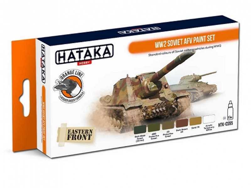Htk-cs95 WW2 Soviet Afv Paint Set - zdjęcie 1 Htk-cs95 WW2 Soviet Afv Paint Set - zdjęcie 1
