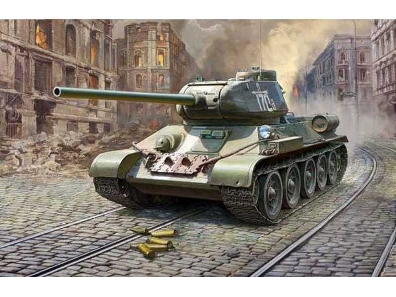 T-34/85 sowiecki średni czołg - model 1944 - zdjęcie 1 T-34/85 sowiecki średni czołg - model 1944 - zdjęcie 1