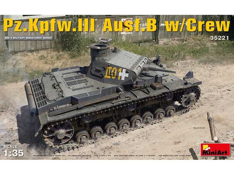 Pz.Kpfw.III Ausf.B czołg niemiecki z załogą - zdjęcie 1 Pz.Kpfw.III Ausf.B czołg niemiecki z załogą - zdjęcie 1