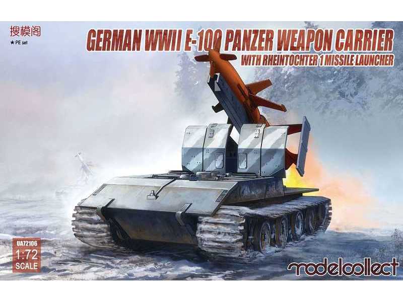 German WWii E-100 Panzer Weapon Carrier With Rheintochter 1 Miss - zdjęcie 1 German WWii E-100 Panzer Weapon Carrier With Rheintochter 1 Miss - zdjęcie 1