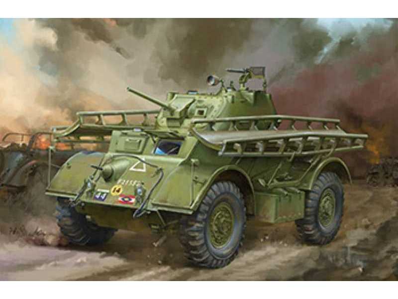 T17e1 Staghound Mk.I późny z 12-stopowym mostem szturmowym - zdjęcie 1 T17e1 Staghound Mk.I późny z 12-stopowym mostem szturmowym - zdjęcie 1