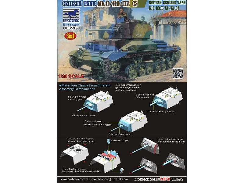 Crusier Tank Mk.II/IIa/IIa CS British Crusier Tank A10 Mk.I/Ia/I - zdjęcie 1 Crusier Tank Mk.II/IIa/IIa CS British Crusier Tank A10 Mk.I/Ia/I - zdjęcie 1