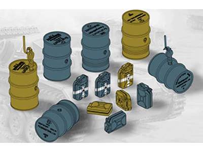 Niemieckie kanistry 20l i beczki 200l - II W.Ś. - zdjęcie 1