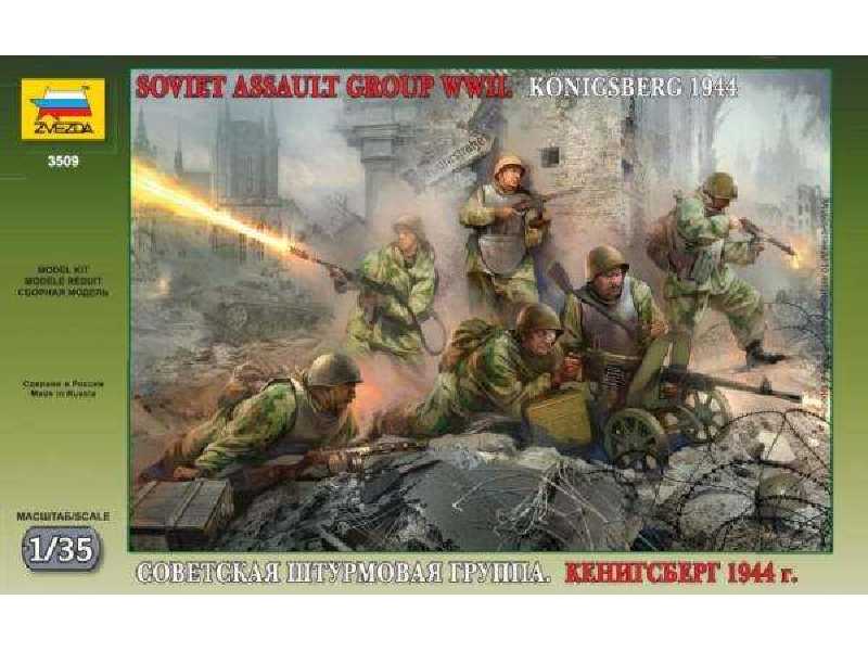Figurki Sowiecka grupa szturmowa - Królewiec 1944 - zdjęcie 1 Figurki Sowiecka grupa szturmowa - Królewiec 1944 - zdjęcie 1