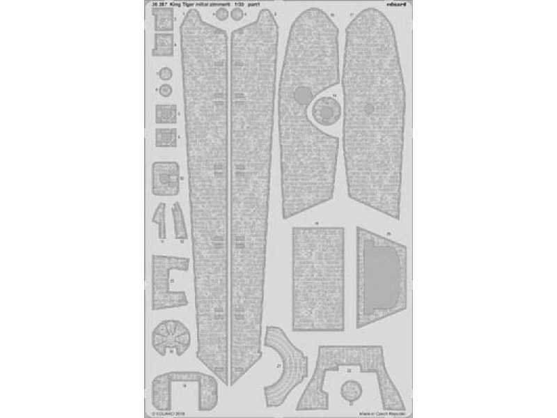 King Tiger initial zimmerit 1/35 - Takom - zdjęcie 1 King Tiger initial zimmerit 1/35 - Takom - zdjęcie 1
