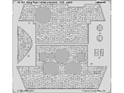 King Tiger initial zimmerit 1/35 - Takom - zdjęcie 2