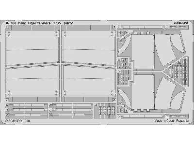 King Tiger fenders 1/35 - Takom - zdjęcie 2