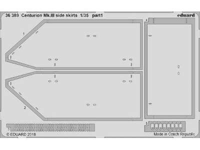 Centurion Mk. III side skirts 1/35 - Tamiya - zdjęcie 1