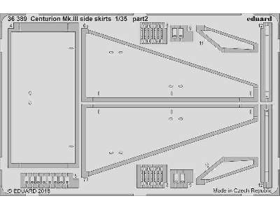 Centurion Mk. III side skirts 1/35 - Tamiya - zdjęcie 2