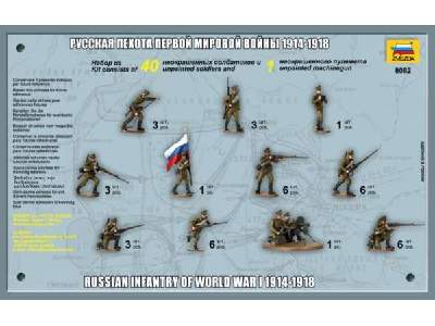 Figurki Rosyjska piechota - I Wojna Światowa - zdjęcie 2
