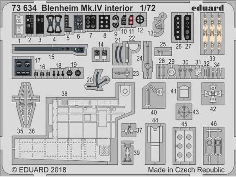 Blenheim Mk. IV interior 1/72 - Airfix - zdjęcie 1