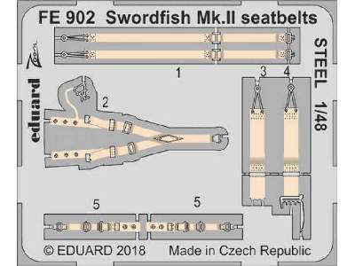 Swordfish Mk. II seatbelts STEEL 1/48 - Tamiya - zdjęcie 1