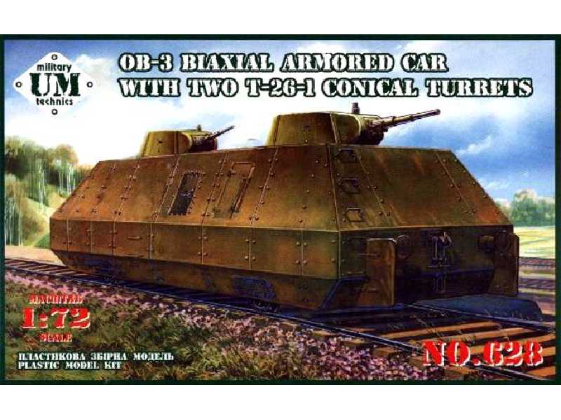 Wagon pancerny OB-3 z wieżami stożkowymi T-26-1 - zdjęcie 1 Wagon pancerny OB-3 z wieżami stożkowymi T-26-1 - zdjęcie 1