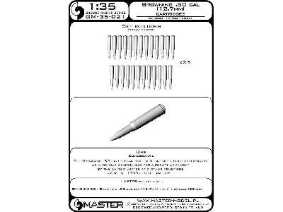 Browning .50 Caliber (12.7mm) - Naboje (25 Szt.) - zdjęcie 3