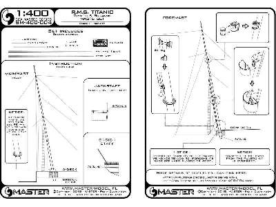 R.M.S. Titanic (Olympic, Britannic) &#8211; Zestaw Masztów - zdjęcie 3