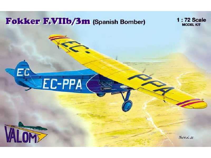 Fokker F.VIIb/3m - hiszpański bombowiec - zdjęcie 1 Fokker F.VIIb/3m - hiszpański bombowiec - zdjęcie 1