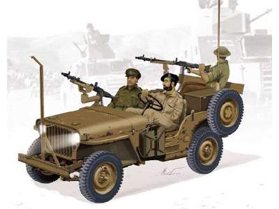 Izraelski samochód 1/4-Ton 4x4 Truck z karabinem masz. MG34  - zdjęcie 1