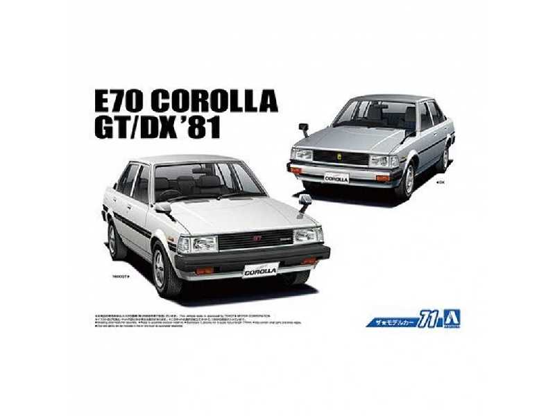 Toyota E70 Corolla Gt/dx '81 - zdjęcie 1 Toyota E70 Corolla Gt/dx '81 - zdjęcie 1