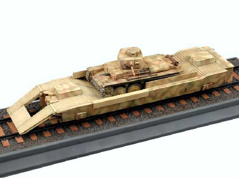 Platforma Panzertragerwagen + czołg PzKpfw 38(t) Ausf. E/F - zdjęcie 1 Platforma Panzertragerwagen + czołg PzKpfw 38(t) Ausf. E/F - zdjęcie 1
