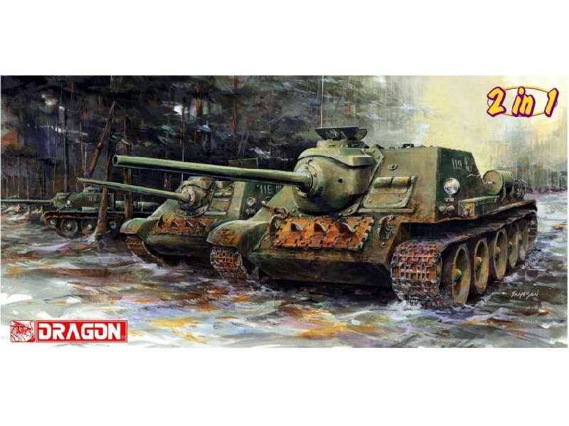 Sowiecki niszczyciel czołgów SU-85M - zdjęcie 1