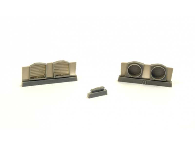 P-40undercarriage Set (Contains Wheel Well Structure And Canvas  - zdjęcie 1